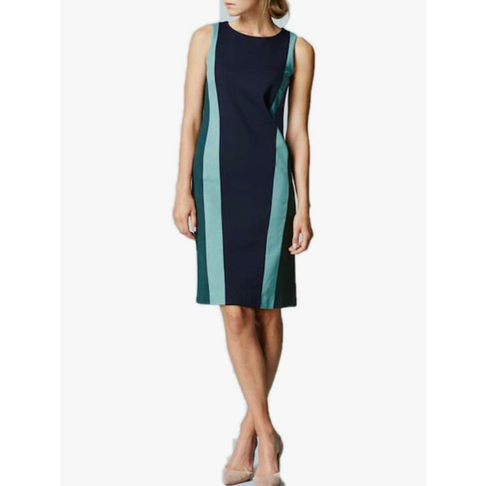 BODEN Colorblock Ponte Shift Dress in Blue WH976 Size US 12